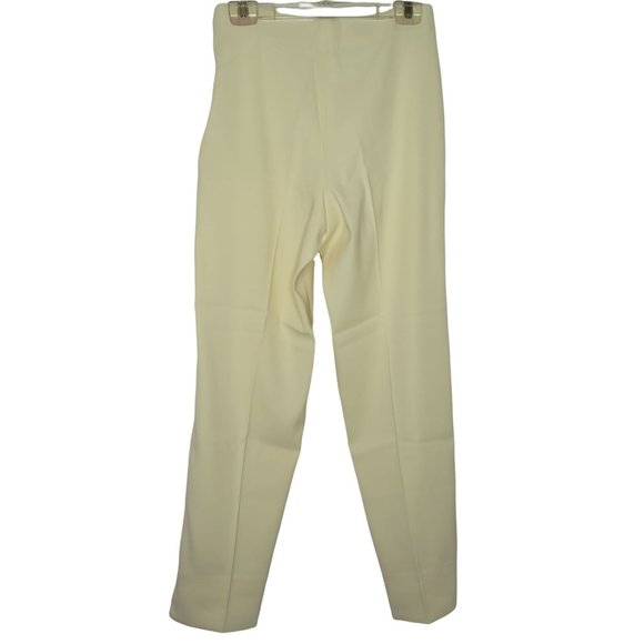 Vintage 80s Banana Bay Pants 8 Light Yellow High Waist Flat Front Zip 30" Inseam - Picture 9 of 10